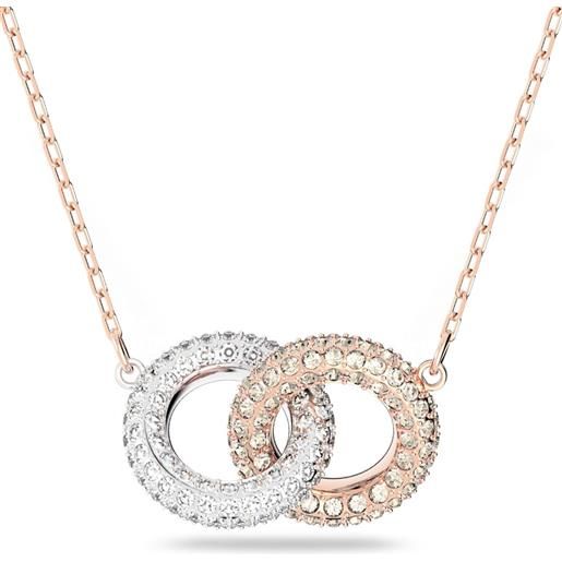SWAROVSKI collana stone cerchi intrecciati 5414999