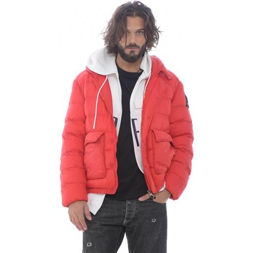 Star Point piumino uomo con cappuccio rosso l