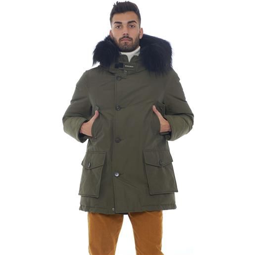Woolrich parka uomo arctic parka tt verde militare l