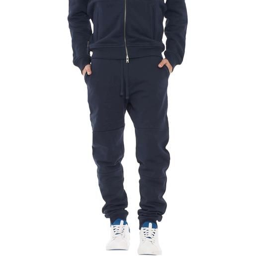 Woolrich pantaloni sportivi uomo luxury fleece pant blu navy xl