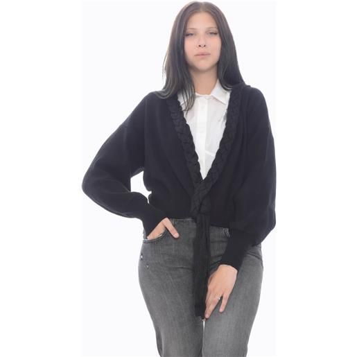 Simona Corsellini cardigan donna nero s, m, xs