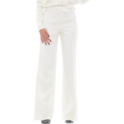 Twinset Milano pantaloni donna a palazzo bianco 40