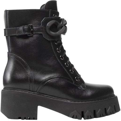 Patrizia Pepe stivali donna con catena nero 36