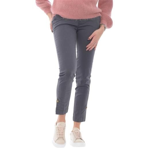 Liu Jo pantaloni donna taglio chino grigio 31