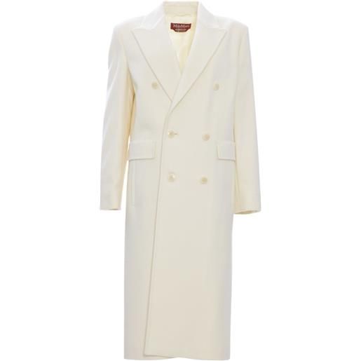 MaxMara Studio cappotto donna corolla panna 42
