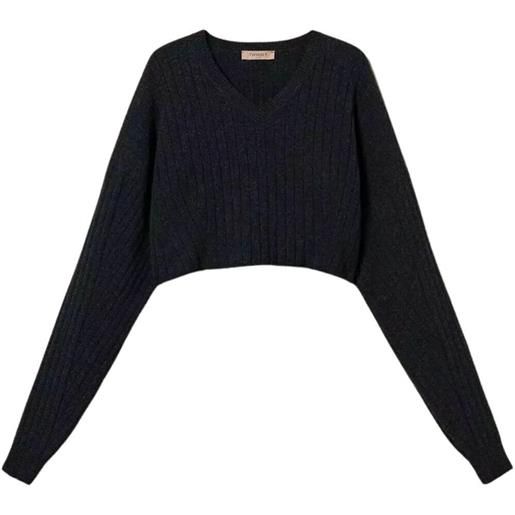 Twinset Milano maglia donna crop antracite s
