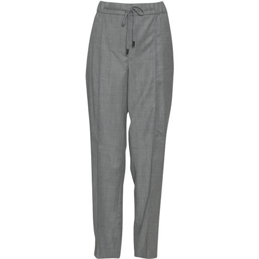 Peserico pantalone donna con coulisse grigio 46,48