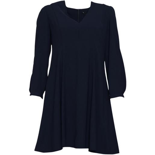 Tara Jarmon abito donna con scollo a v blu navy 38