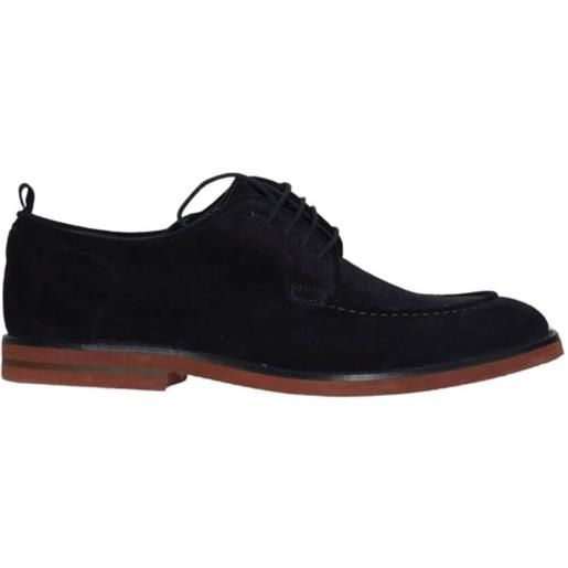 Hundred 100 hundred scarpa uomo in suede blu navy 45