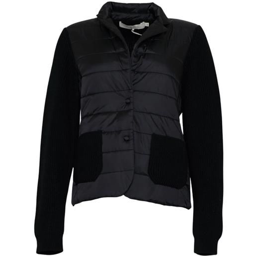 19.70 seventy giubbino donna con inserti in lana nero m, l