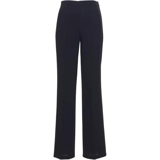 Twinset Milano twinset pantaloni donna flare in crepe nero 42