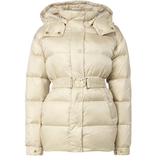Twinset Milano twinset piumino donna con fibbia oval t panna 42,44