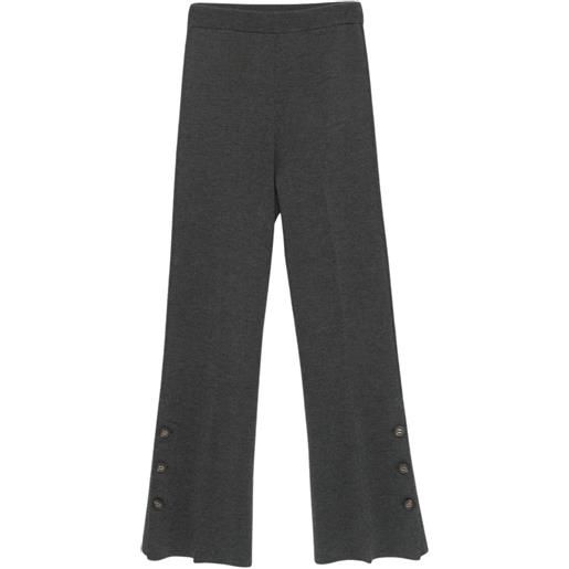 Twinset Milano pantaloni donna in maglia grigio s