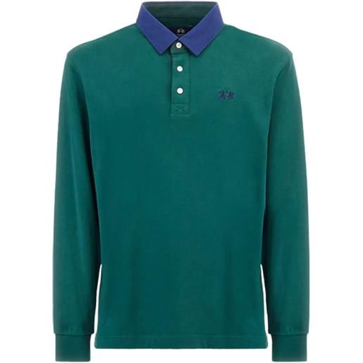 La Martina polo uomo in jersey regular fit verde s