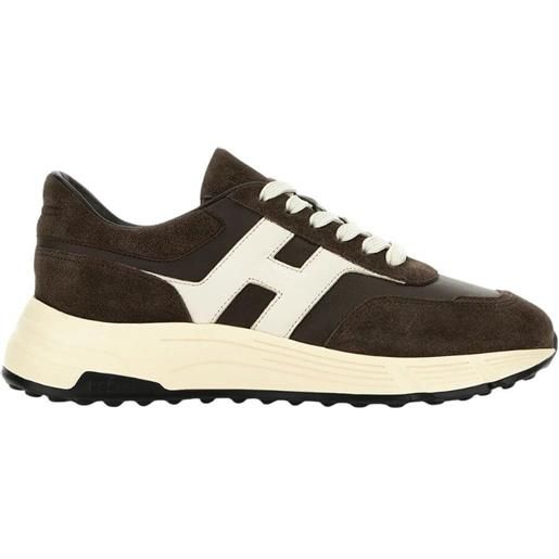 Hogan sneakers uomo hyperlight scamosciate marrone marrone 6,7,8,9,10,11