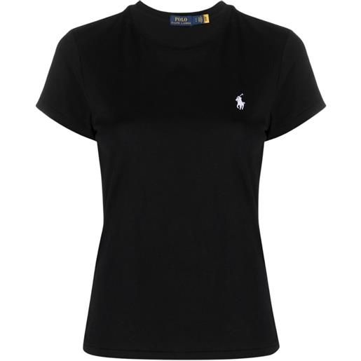 Polo Ralph Lauren t shirt donna in jersey nero xs, s, l, xl