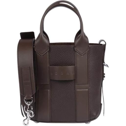 Hogan borsa donna shopping script piccola marrone marrone tu
