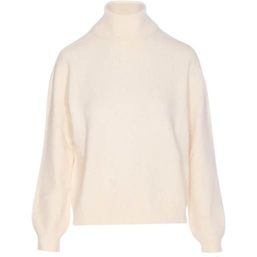 Liu Jo dolcevita donna con micro paillettes bianco s, m, l