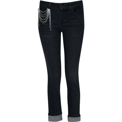 Liu Jo jeans donna monroe skinny fit nero 25,26,29,30,31,32,33