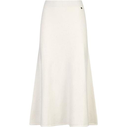 Liu Jo gonna donna midi con micro paillettes bianco s, m, l