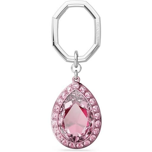 SWAROVSKI portachiavi lucent rosa, taglio pear 5666646
