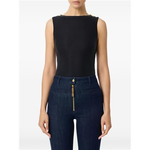 Elisabetta Franchi canotta a coste - nero