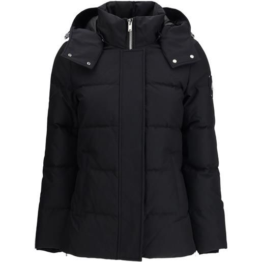 Moose Knuckles piumino cloud 3q con cappuccio - nero