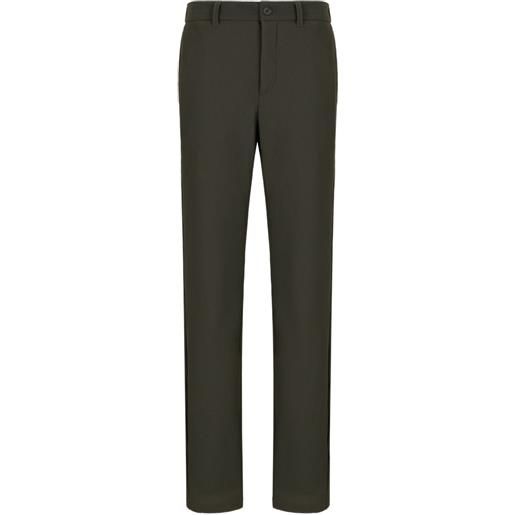 Giorgio Armani pantaloni con lavorazione in rilievo - verde
