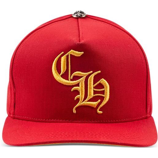 Chrome Hearts cappello da baseball con bottoni - rosso