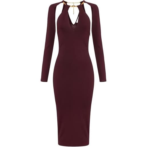 Elisabetta Franchi abito midi - rosso