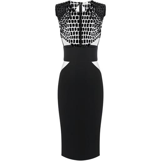 Elisabetta Franchi abito con ricamo - nero