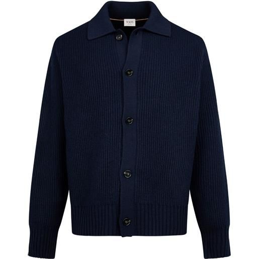 Tod's cardigan a coste - blu