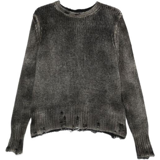 Avant Toi maglione con effetto vissuto - grigio