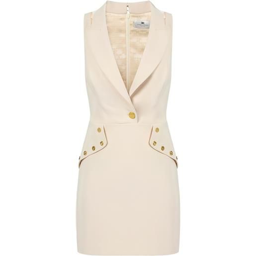 Elisabetta Franchi abito corto - toni neutri