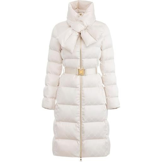 Elisabetta Franchi cappotto con effetto jacquard - toni neutri