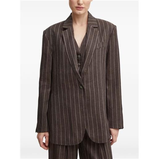Day Birger Et Mikkelsen blazer monopetto a righe - marrone