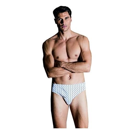 Nottingham 3 pezzi slip uomo sm416s in filo di scozia, bianco, 9/4xl