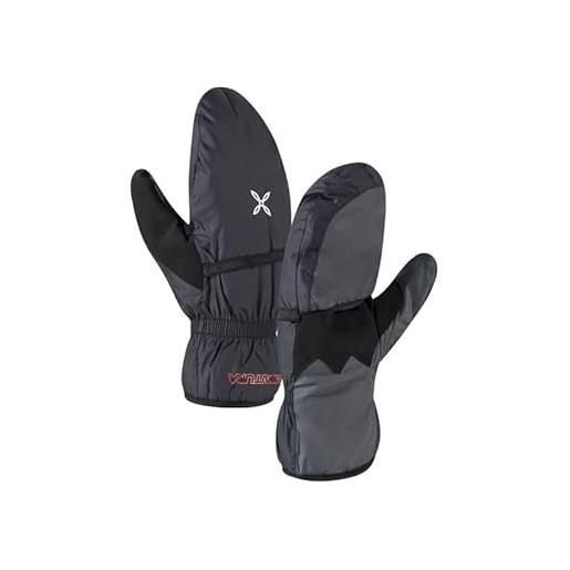MONTURA finger-out mitten guanto unisex a moffola in primaloft - nero (s)
