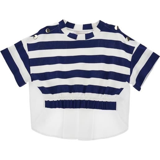 Monnalisa t-shirt punto milano marine
