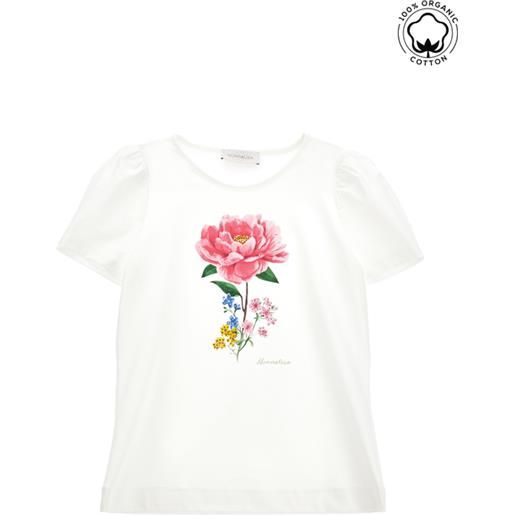 Monnalisa t-shirt cotone organico garden