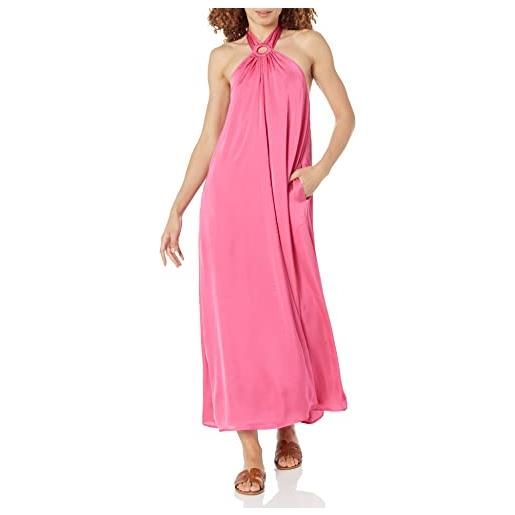 The Drop, maxi abito da donna shaana con scollo all'americana, rosa acceso, m