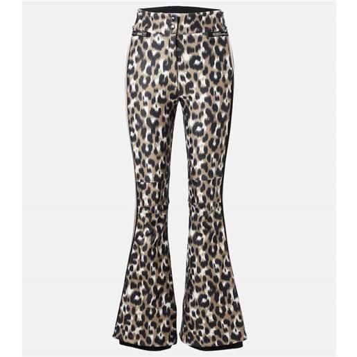 Fusalp pantaloni da sci elancia con stampa