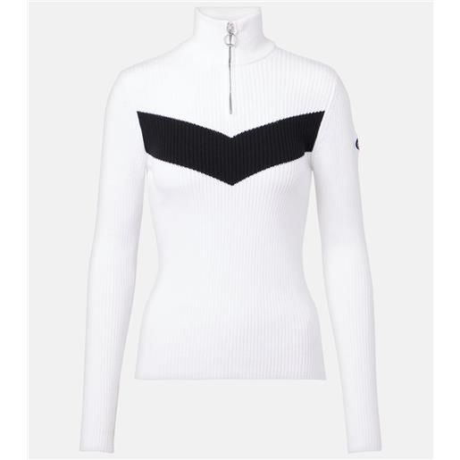 Fusalp top da sci andromede in maglia a coste