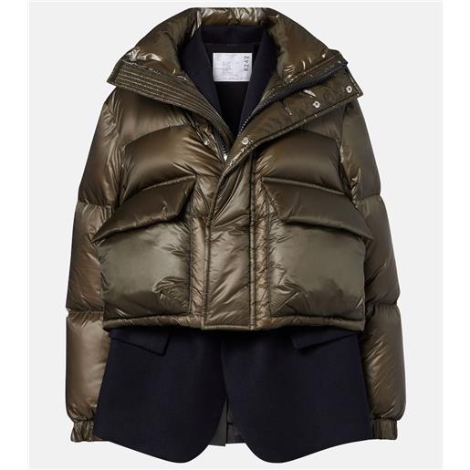Sacai piumino con lana
