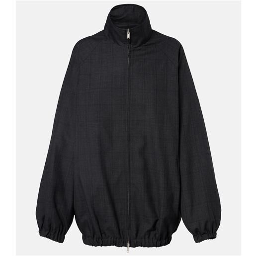 The Frankie Shop giacca blouson baxter in misto lana a quadri