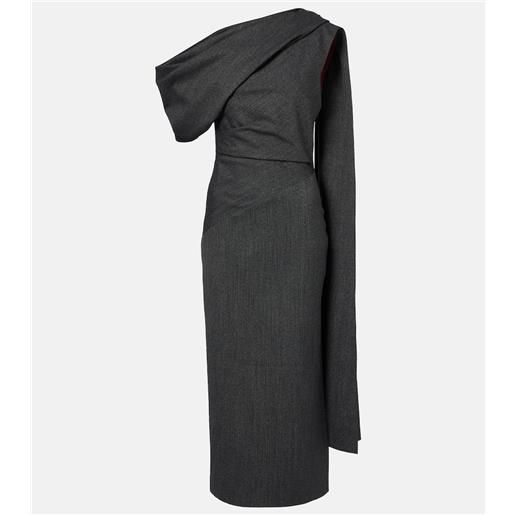 Roksanda abito midi asimmetrico maite