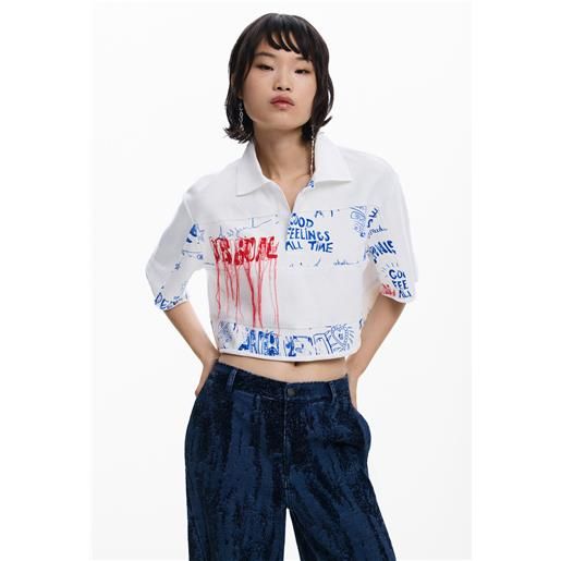 Desigual polo crop