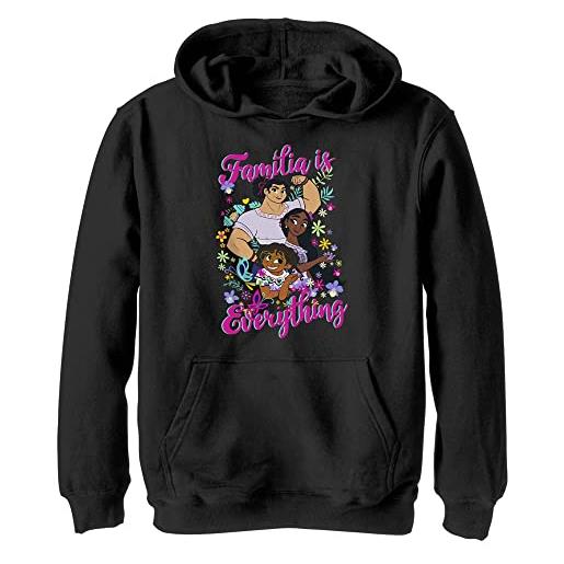 Disney encanto-familia ist everything hoodie felpa con, nero, s bambino