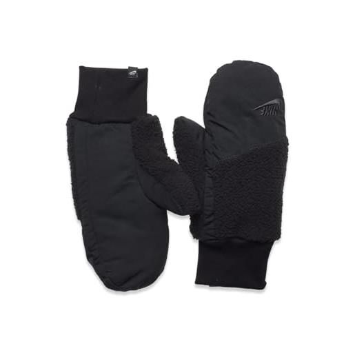 Nike w mitten sherpa muffole da donna, colore nero/nero/grigio fumo/grigio fumo/grigio fumo, taglia: m/l, n. 100.4359.081. Ml