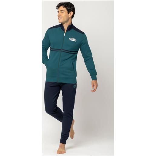 I Magazzini Sorriso tuta uomo invernale in felpa tinta unita con zip - lotto